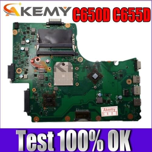 AKEMY SPS V000225010 Laptop motherboard For toshiba satellite C650D C655D 6050A2357401-MB-A02 PN 1310A2357402 Main Board work