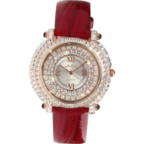 Melissa large dial retro fashion table female watch fashion trend waterproof belt ladies watch FREE SHIPPING