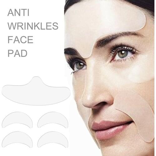 Anti Wrinkle Pad Reusable Silicon Transparent Anti Microgroove Removal Face Sticker Skin Care Silica Gel Patch