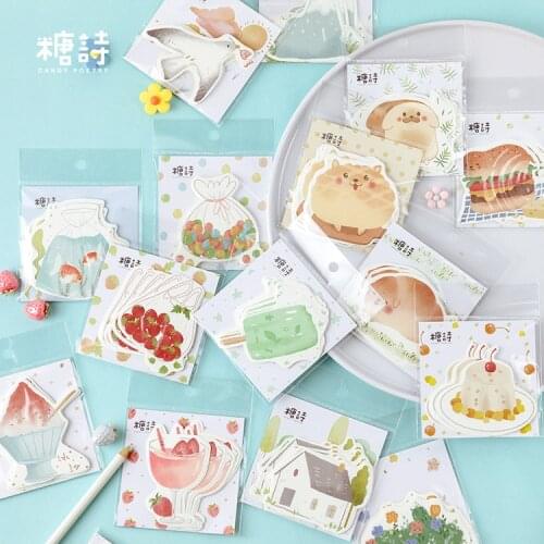 20 set/lot Memo Pads Sticky Notes Sweet summer series Paper diary Scrapbooking Stickers Office School stationery Notepad