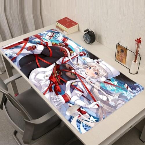 Azur Lane Desk Pad Computer Mouse Pc Gamer Complete Hot Large Mousepad Keyboard Xxl Cabinet Kawaii Gaming Mat Accessories Mause