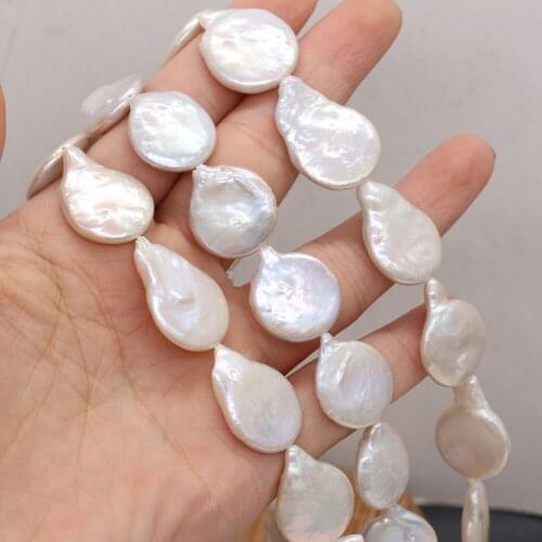 Natural Freshwater Pearl Wafer Baroque Loose Beads For Jewelry Making DIY Bracelet Earrings Necklace Anklet Accessory