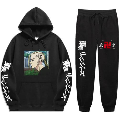 Tokyo Revengers Autumn And Winter New Products mens and womens hoodie + sweatpants suit fashion street hip-hop Suit Set