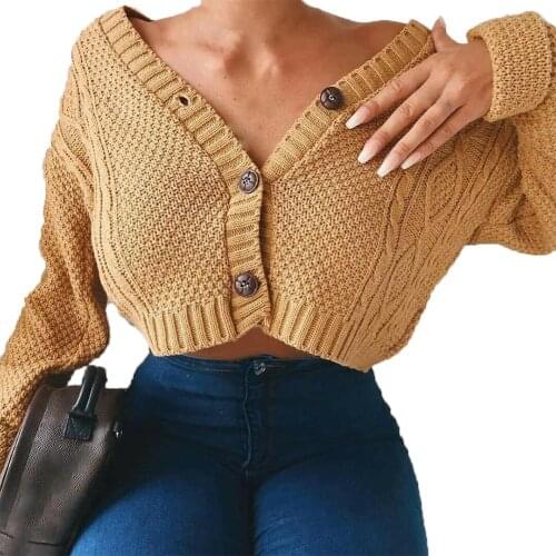 Autumn Winter Sweater Vest Women Twist Knitted Short Jacket Loose Cropped Sweater Buttons Cardigan Plus Size Women Sweaters