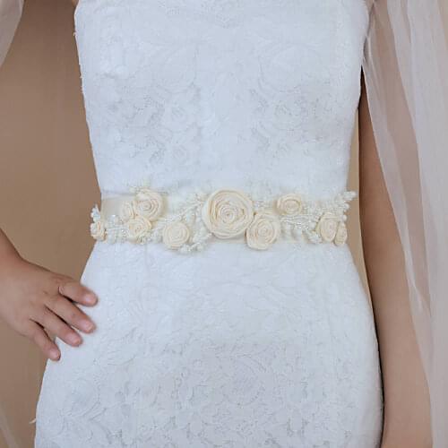 Bridal belt diamond wedding dress belts with crystals rhinestones wedding sash applique for wedding dress