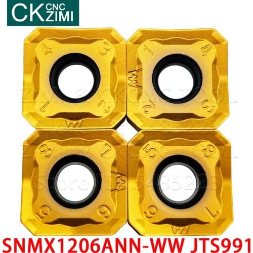 SNMX1206ANN-WW JTS991 SNMX 1206ANN WW Carbide inserts Fast feed milling inserts tools CNC mechanical Metal milling machine Tools