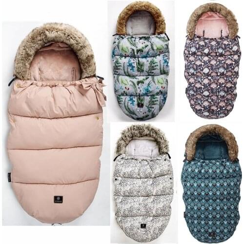 Baby Stroller Sleeping Bag Winter Warm Sleepsack Windproof For Infant Wheelchair Envelopes Footmuff