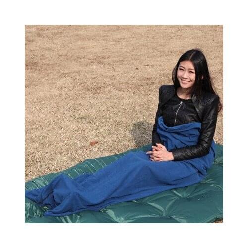 Ultralight Outdoor Sleeping Bag fleece portable camping quilt single healthy pad for travel hiking Folding Travel lightweight
