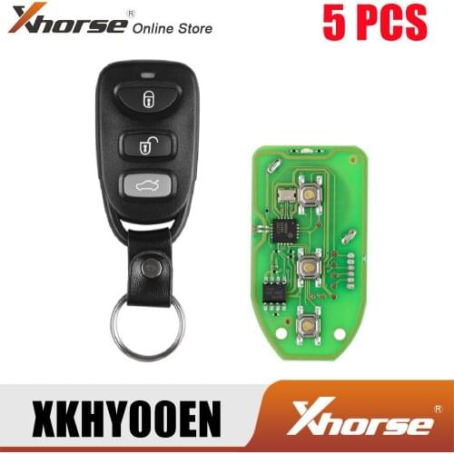 Xhorse XKHY00EN For Hyundai Style Universal Remote Key Wire 3 Buttons 5pcs/Lot