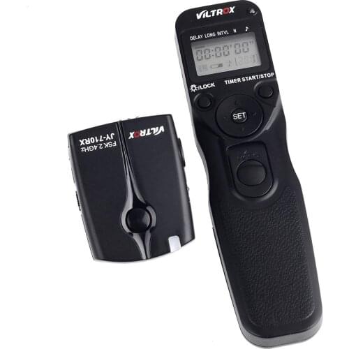VILTROX JY-710 for Canon 300D 2.4GHZ FSK Wireless Remote Shutter Controller Set Time Lapse Intervalometer Timer with C1 Cable
