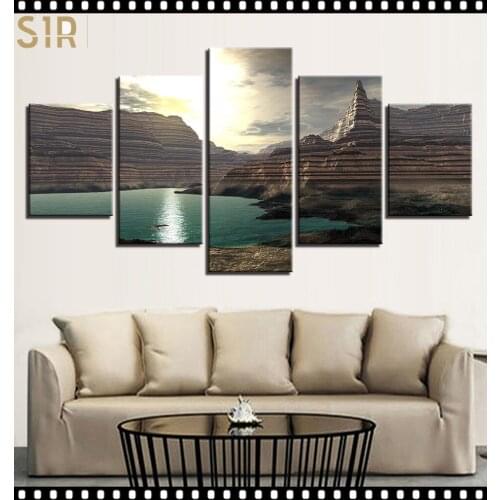 World Famous Architecture Beauty HD Five Wall Painting Decorative Painting Anime Posters Wall Decor Anime Decor Room Decor