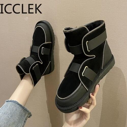 Women Ankle Boots Ladies Autumn Buckle Short Boots Square Heel for Woman Black Fall Winter Shoes 2021 Fashion Women