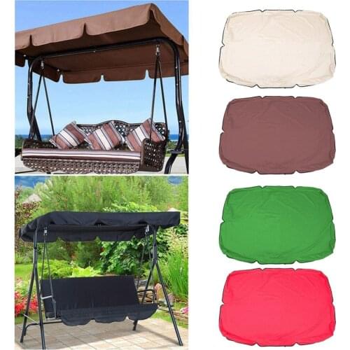 1PC Garden Courtyard Swing Sunshade Roof Cover 190T Polyester OWaterproof Outdoor Swing Chair Hammock Canopy Sunshade accessory