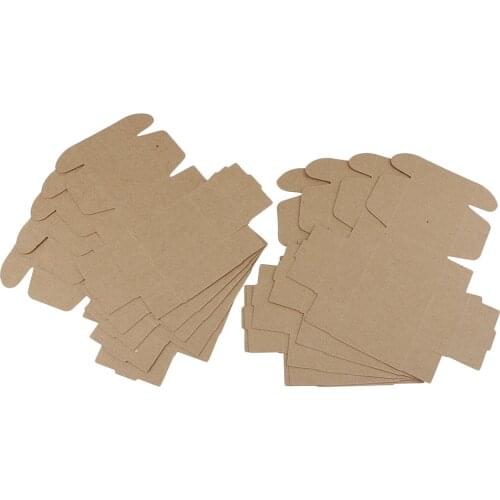 10 Piece Mini Folding Kraft Paper Box Handmade Candle Soap Wrapping Box Sweets Gift Packaging Box Case