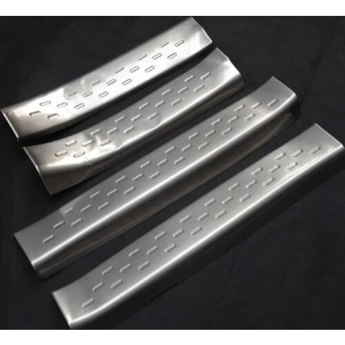 4pcs Stainless Car Inner Door Sill Scuff Plate Guards Trim Cover Protector For Mazda 6 Atenza 2014-2015 car styling