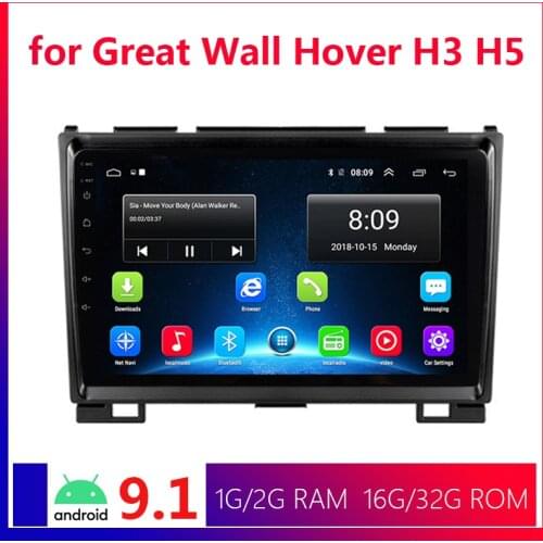 9 inch Android 9.1 Car Radio Central Multimedia Video Player Navi GPS for Haval Hover Great Wall H5 H3 2011-2016 2din