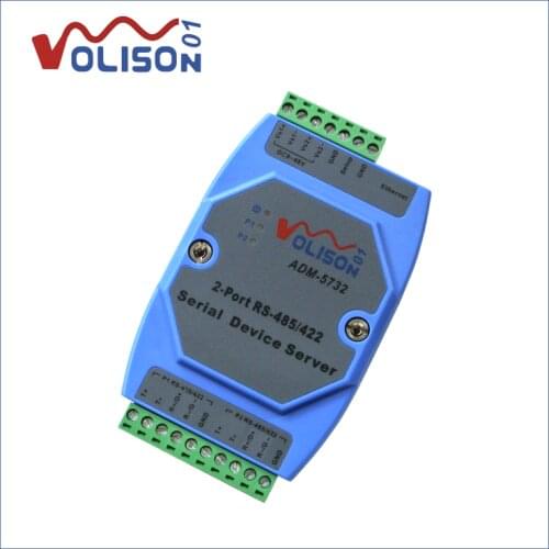 ADM-5732 2-way 485 to TCP / IP industrial level 2-port RS422 485 serial server 485 to Ethernet Guide VOLISON 01