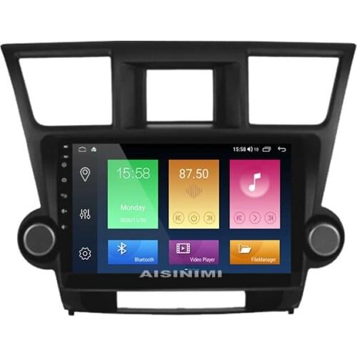 AISINIMI Android 10 Car Dvd Player navigation For Toyota Highlander 2014 -2015 car radio Car Audio Gps Multimedia Stereo Monitor