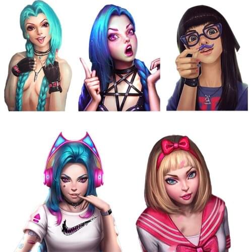 Three Ratels CA72 HD Hand painted lovely girls PVC Anime sticker for car bike laptop motorcycle helmet wall sticker gift decals