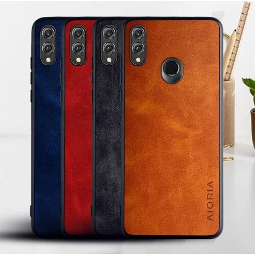 Case for Honor 8X funda Luxury Vintage Leather cover skin phone coque for huawei honor 8x case capa