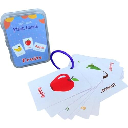 A Box Of English Digital Learning Card Kids Early Learning Cognitive Flash Card Baby Enlightenment Educational Toy