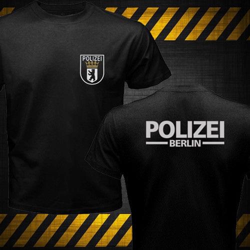 Germany Cities Berlin Special Police Force Bundespolizei Gsg-9 tshirt Print Men Summer T-Shirt Unisex Cotton Tees Harajuku