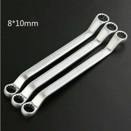 YOFE 8*10mm Universal Double Ring Wrench High Quality Multi-Function 45 Degree Angle Double Headed Plum Blossom Wrench