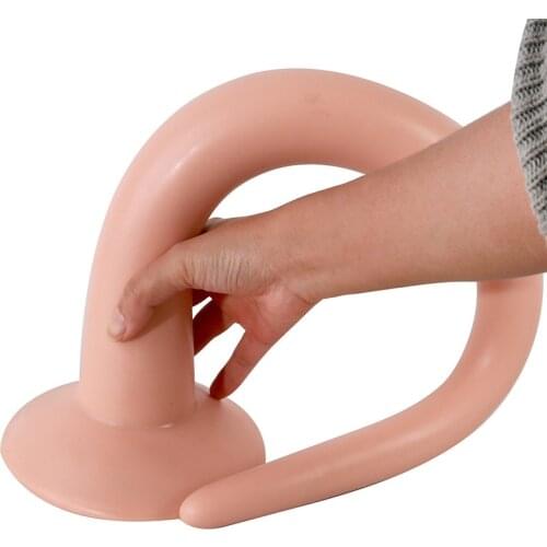 HOWOSEX Super Long Big Soft Anal Plug Dildo Silicone Unisex Deep Butt Vaginal Dilator Stretcher Adult Sex Toys For Men Women