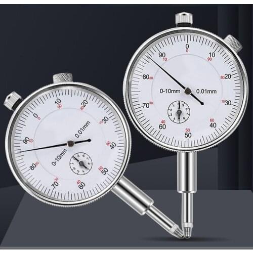 0.01mm High Precision 0-10mm Mechanical Dial Indicator Resolution Indicator Gauge Mesure Instrument Tool Dial Gauge
