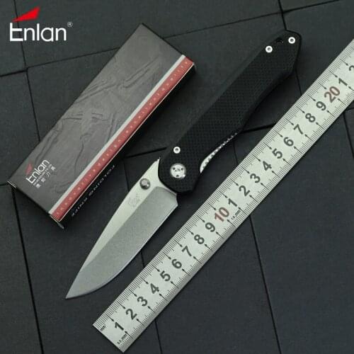 Enlan EL-06B Pocket Folding Knife 8CR13MOV Blade Outdoor Camping Hunting Fishing Survive Tactics Portable Fruit Knives EDC Tools