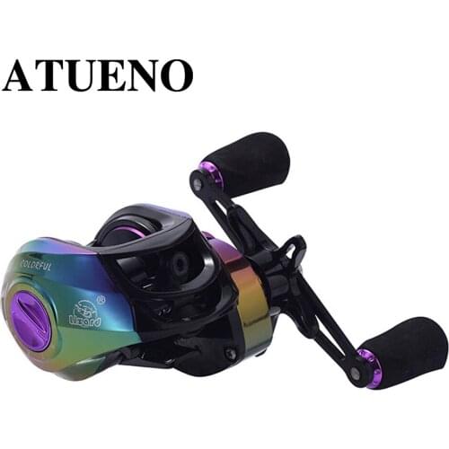 ATUENO Fishing Reel 7.2:1 High Speed Ultralight Baitcasting Reel Aluminum Spool Bait Casting Reel 10 Magnetic Brake 8KG Max Drag