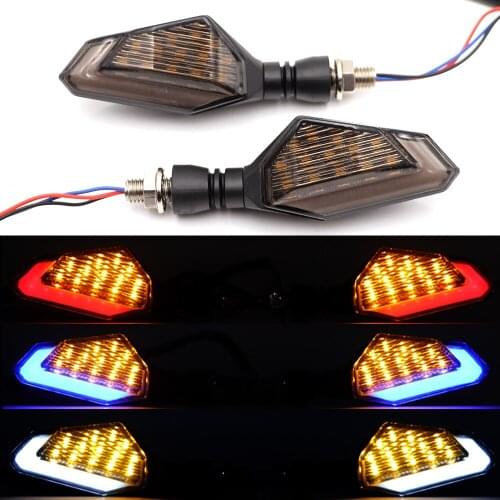 Motorcycle 2x 10mm LED Turn Signal Flasher Indicator Light Dirt bike For Harley Honda Yamaha Suzuki BMW KTN Cafe Racer