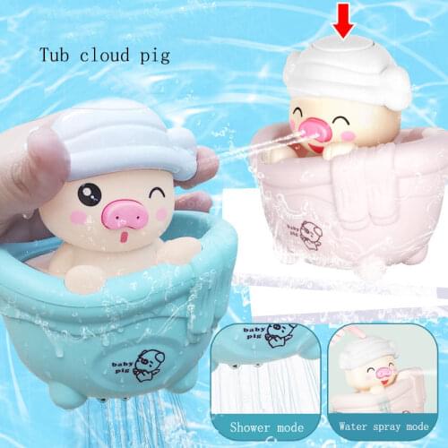 Cartoon Penguin/Duck Egg Baby Bath Toys Cute Egg Bathroom Spray Sprinkler Toys Children Shower Car Toys Water Play Toys Gifts