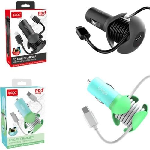 NEW PG-SW057 Car Charger For Switch Game Console 12 v Fast Charging Stand With Type-C For N-Switch Host Fast Car Charger