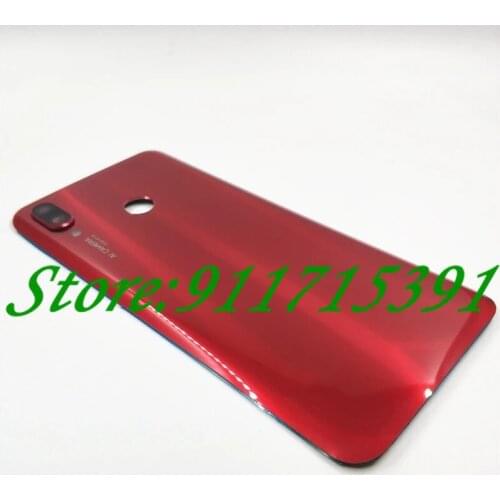 Original For Huawei Nova 3 Nova3 Glass Back Battery Cover Door Housing case Rear parts With Camera lens+Adhesive Sticke