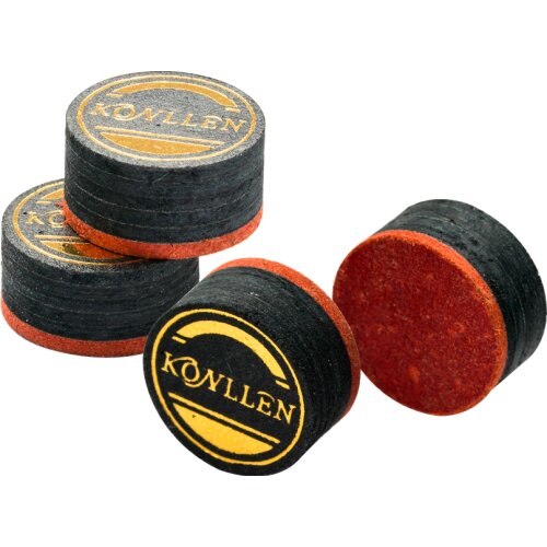 Original Konllen BIlliard Carom Cue Tip 14mm Selected 6 layers Pigskin Flexibility Professional Cue Tip Billiard Accessories