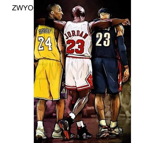 Full Round Diamond mosaic Superstar Kobe 5DDIY Diamond embroidery Full Square Diamond painting Cross stitch Basketball star kobe