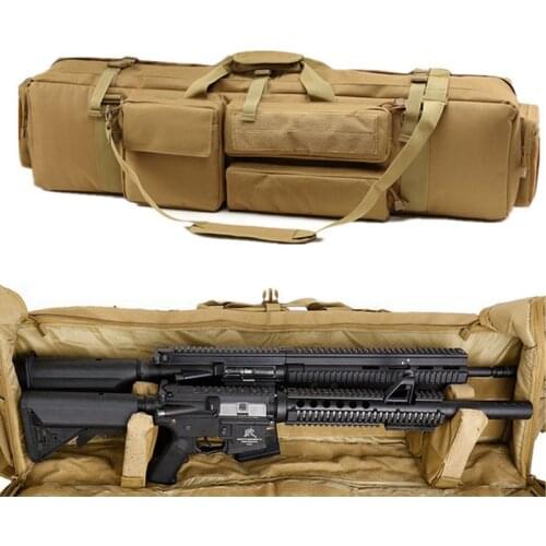 Military Shooting Rifle Backpack Mens Tactical M249 Gun Bag Air Gun Outdoor Hunting Gun Holster Protective Bag