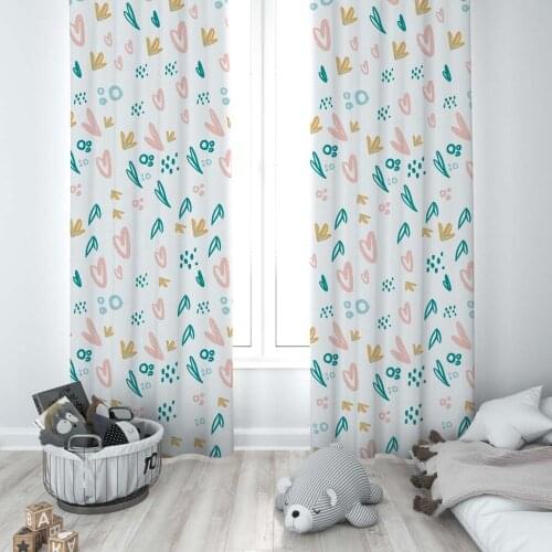 Curtains Children 3D Printed Decorative Items Home Childrens Room White Koala Love Model 178