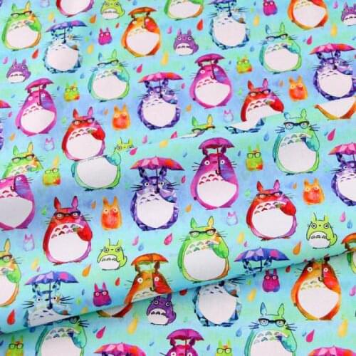 50x140cm Japanese Cartoon Cotton Printed Fabric Diy Sewing Quilting Fabrics For Patchwork Doll Pillow Decorative Cotton Fabric