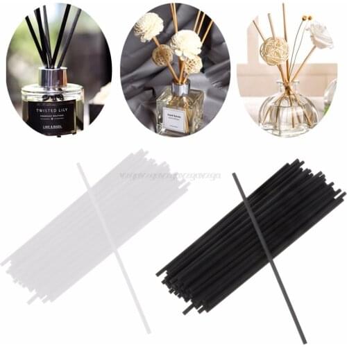 50Pcs 20cmx4mm Fiber Sticks Diffuser Aromatherapy Volatile Rod for Home Fragrance Diffuser Mr26 19 Dropship