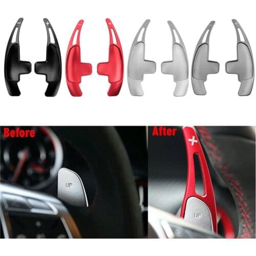 2Pcs Car Steering Wheel Paddle Shift Extend Shifter Aluminum For Mercedes-Benz AMG C63 E43 A45 C65 GLA45 CLS63 SL65 ML63 GL63
