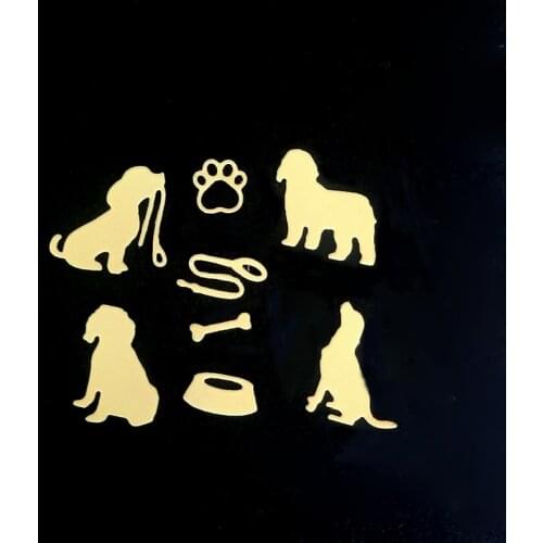8 piece set/ metal cutting dies cut die mold Dog decoration Scrapbook paper craft knife mould blade punch stencils dies