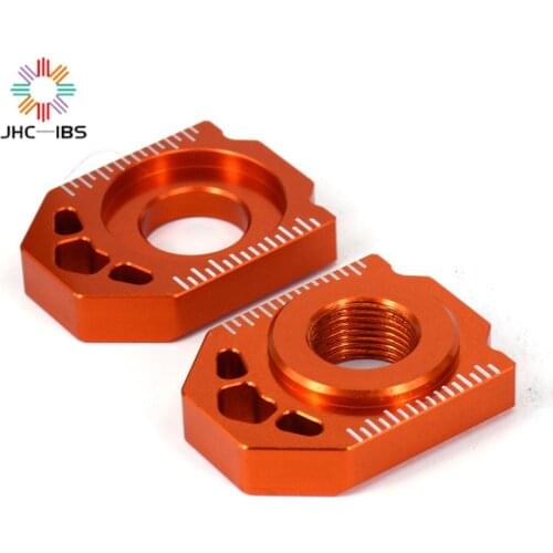 Motorcycle Rear Axle Chain Adjuster Blockr For KTM SX85 SX SXF XC XCF EXC EXCF XCW XCFW 125 150 200 250 300 350 400 500 530 2020