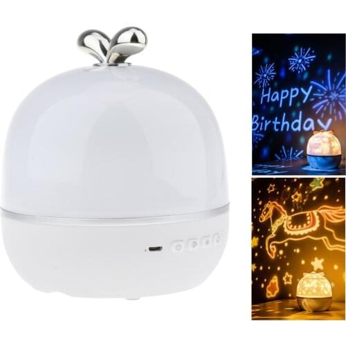 Bluetooth LED Music Control Night Light Projector Speaker Table Lamp Room Party