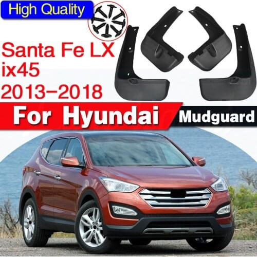Car Mud Flaps For Hyundai Santa Fe LX ix45 2013 - 2018 Santafe Mudflaps Splash Guards Mud Flap Mudguards Styling 2014 2015 2016