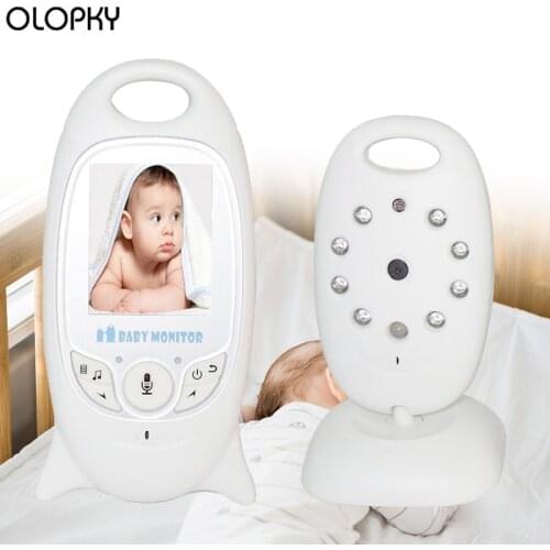 Baby Monitor Camera 2.0inch LCD Screen With Infrared Night Vision Two Way Talking Shooting Temperature Detection Digital Audio