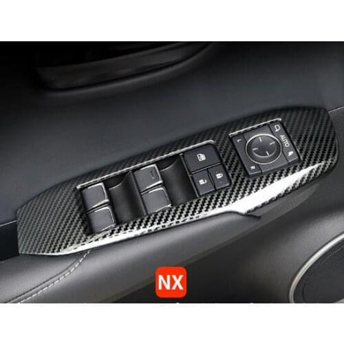 For Lexus NX300,NX300H,200T,200 High quality 4pcs Car window Lifting Button decoration panel,protection cover sticker