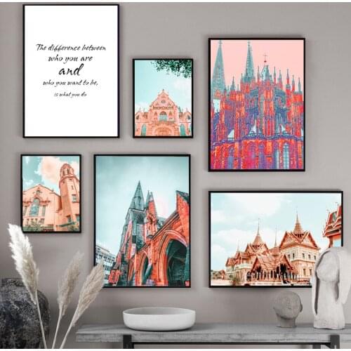 Photograph European Landscape Picture Nordic Canvas Painting Wall Art Scandinavian Scenery Poster For Living Room Home Decor