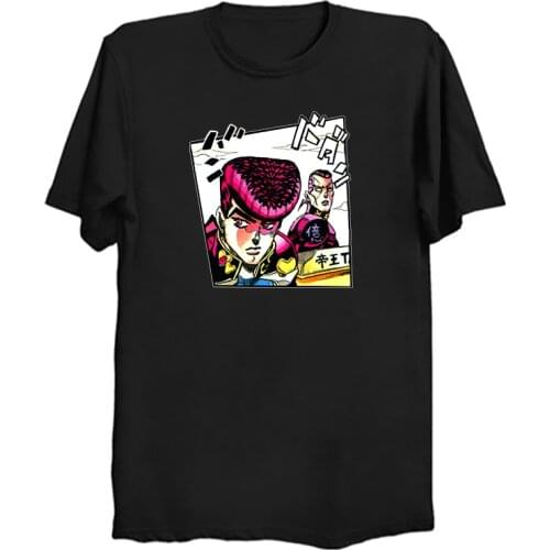 Fashion Jotaro Kujo T Shirt Men Short Sleeve Cotton Tee Anime Manga Tshirt Summer Jojos Bizarre Adventure T-shirt Harajuku